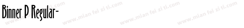 Binner P Regular字体转换